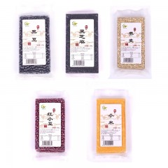 龙江特产 宇农禾 五谷杂粮精选系列3（黑豆、黑芝麻、荞麦、红豆、小米）