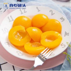 真心 黄桃罐头 880g*12罐 半糖水果罐头 黑龙江省内包邮，省外不发货