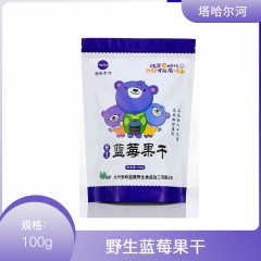 龙江特产 塔哈尔河 蓝莓果干 100g 东北特产果干办公室零食