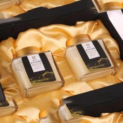 饶河特产 蜂饶汇 东北黑蜂椴树雪蜜 248g*2瓶 淡淡花香、甜润适中 包邮