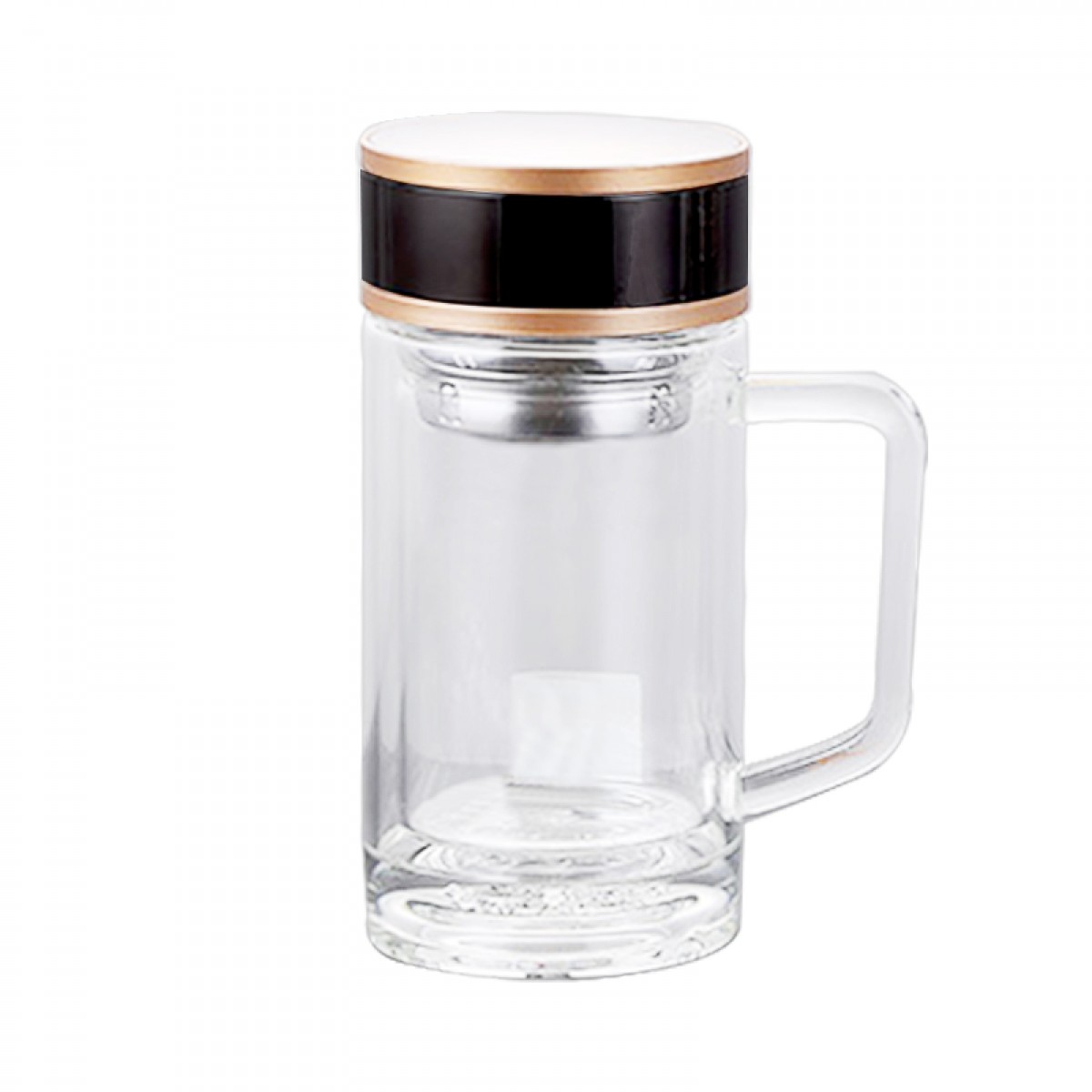 把手玻璃杯7603-09:13 450ml 防烫加厚保温杯 包邮
