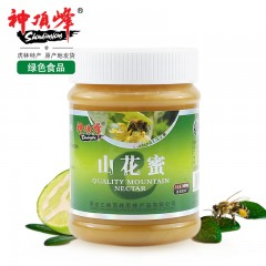 【特惠商品】虎林市特产 神顶峰山花蜜 500g/瓶 东北黑锋，源于自然 包邮