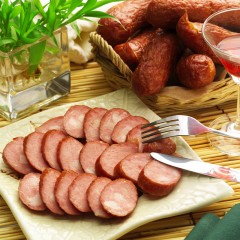【特惠商品】五常特产 大羅新红肠 110g×10支 哈尔滨红肠 果木熏制俄罗斯香肠火腿肠 包邮