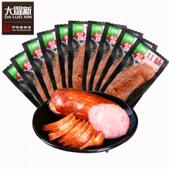 【特惠商品】五常特产 大羅新红肠 110g×10支 哈尔滨红肠 果木熏制俄罗斯香肠火腿肠 包邮