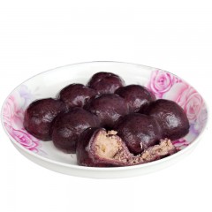 依安县特产 豊收张鼎鼎粘豆包（黑米）450g*8袋/箱 寒地黑土种植芸豆，手工制作 包邮