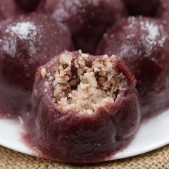 依安县特产 豊收张鼎鼎粘豆包（黑米）450g*8袋/箱 寒地黑土种植芸豆，手工制作 包邮