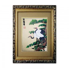 【特惠商品】齐齐哈尔特产 松鹤图 35cmX45cm 传统手工艺品，家居摆饰 包邮
