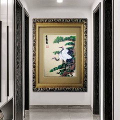【特惠商品】齐齐哈尔特产 松鹤图 35cmX45cm 传统手工艺品，家居摆饰 包邮
