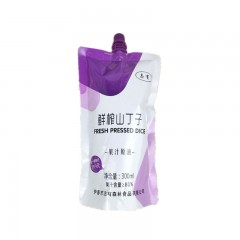 【特惠商品】伊春特产 志有鲜榨山丁子果汁饮料 300ml*8袋/箱 果香清新、入口中顺滑 包邮