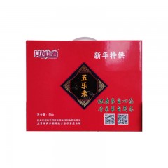 【特惠商品】五常特产 五乐家庭农场 稻花香大米（红）5kg 弹软爽口，嚼劲十足 包邮