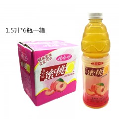 娃哈哈蜜桃C 1.5kg*6瓶/件 果汁饮品喜宴聚餐 仅限绥滨售卖，送货上门