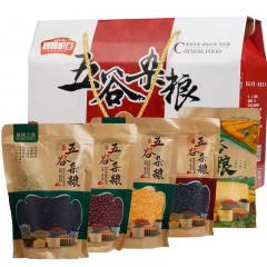 龙江特产 周稼粮仓五谷杂粮 500g*5袋/箱 黑豆、红豆、玉米碴、糙米、黄豆 包邮