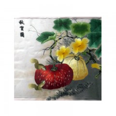 【特惠商品】大兴安岭特产 秋实图 精品绣 手工艺品，成品挂画 包邮