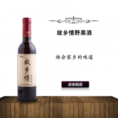 【特惠商品】 黑河特产 故乡情野果酒375ml 口感醇厚，香味浓郁 包邮