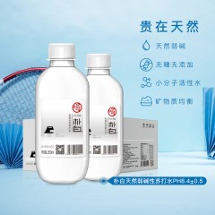 龙江特产 朴白天然苏打水 350ml*24瓶/箱 天然苏打水碱性无糖苏打水 包邮