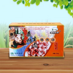 【特惠商品】伊春特产 雪山来客 森林生态猪肉块 375g*2盒 顺丰包邮
