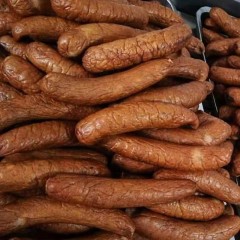 【特惠商品】伊春特产 雪山来客 森林生态猪肉松仁香肠 500g*2盒 顺丰包邮