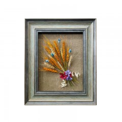 【特惠商品】哈尔滨特产 麦秸工艺画《植物画》系列 家居挂饰中式国风 包邮