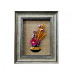 【特惠商品】哈尔滨特产 麦秸工艺画《植物画》系列 家居挂饰中式国风 包邮