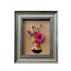 【特惠商品】哈尔滨特产 麦秸工艺画《植物画》系列 家居挂饰中式国风 包邮