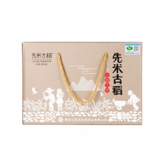 龙江特产 先米古稻 香槟金礼盒（金箱）石板大米 5kg 包邮