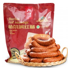 龙江特产 月亮八珍哈尔滨红肠 500g 色泽诱人，肉质鲜嫩 包邮