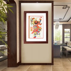 【特惠商品】兰西特产 彭氏年画 钟馗21×28cm 手工艺品，成品挂画 包邮