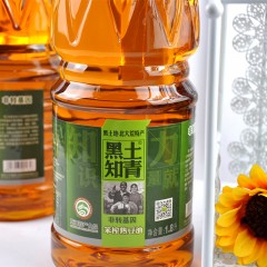 黑龙江特产 黑土知青笨榨熟豆油 1.8L*2桶 精炼油品清澈透亮，煎炒少油烟 包邮