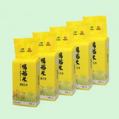 龙江特产 寒稻香鸭稻米 1kg*3袋 米粒晶莹剔透、营养丰富 包邮