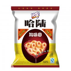 亲亲哈陆鸡味圈 10个/包 非油炸童年怀旧休闲膨化食品 仅限绥滨售卖，送货上门