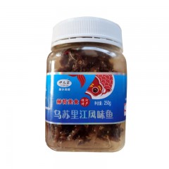 【特惠商品】饶河特产 伊儿尕乌苏里江鱼罐头 250g*2瓶 口感鲜美，秘制配方制作 包邮