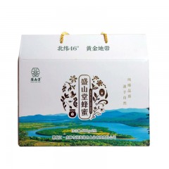 【特惠商品】虎林市特产 盛山堂珍宝岛蜂蜜礼盒 500g*2瓶 晶莹剔透、浓稠橙黄 包邮
