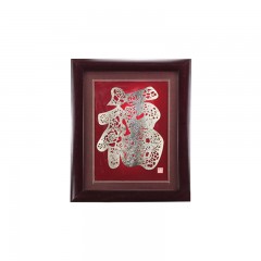 抚远艺术品(馆)  鱼皮画 53*43cm 经典手工制品 包邮