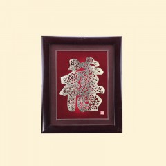 抚远艺术品(馆)  鱼皮画 53*43cm 经典手工制品 包邮
