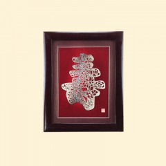 抚远艺术品(馆)  鱼皮画 53*43cm 经典手工制品 包邮