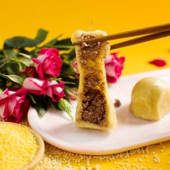 龙江特产 米稻乡东北粘豆包塑袋 480g 粘糯咸香 包邮