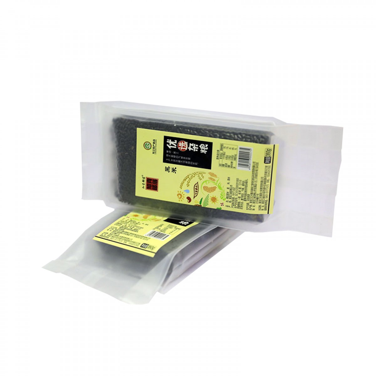 黑龙江特产 知青部落黑米 360g*5块 严格精选，颗粒饱满均匀 包邮