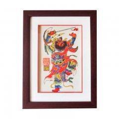 【特惠商品】兰西特产 彭氏年画 钟馗21×28cm 手工艺品，成品挂画 包邮