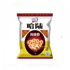 亲亲哈陆鸡味圈 10个/包 非油炸童年怀旧休闲膨化食品 仅限绥滨售卖，送货上门