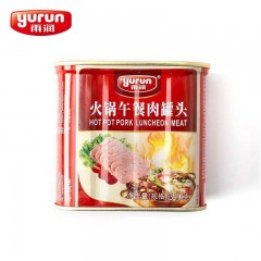 雨润 精品火锅午餐肉罐头 340g*5盒 户外野餐火锅麻辣烫午餐肉火腿烤肉即食 包邮[批发]