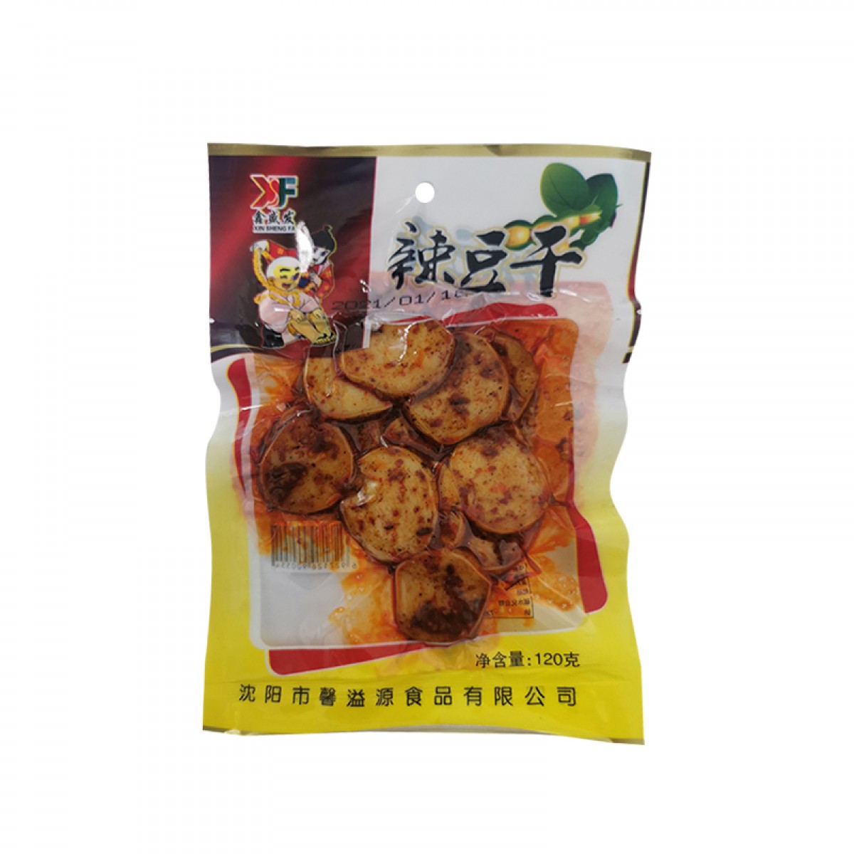 辣豆干 120g*50袋/箱 零食小吃香辣豆腐干辣条爆款休闲食品 包邮