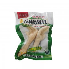 香又佬山椒凤爪（2个）100g*70袋/箱 泡椒凤爪零食真空包装肉类小吃 包邮