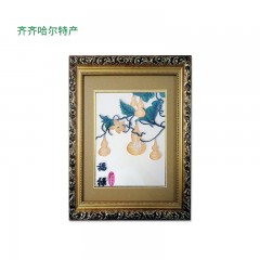 【特惠商品】齐齐哈尔特产 福禄 35cmX45cm 传统手工艺品，家居摆饰 包邮