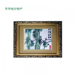 【特惠商品】齐齐哈尔特产 竹报平安 35cmX45cm 传统手工艺品，家居摆饰 包邮