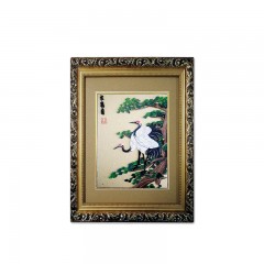 【特惠商品】齐齐哈尔特产 松鹤图 35cmX45cm 传统手工艺品，家居摆饰 包邮
