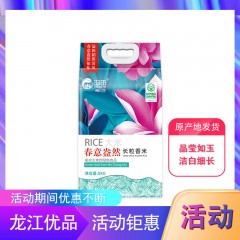 【特惠商品】哈尔滨特产 溢田春意盎然长粒香米 5kg 晶莹如玉，洁白细长 包邮