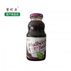 【特惠商品】齐齐哈尔特产 紫引力寒地桑葚果汁250ml*4瓶/箱 果味浓郁，口感丰富 包邮