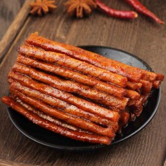 老式大辣条 185g*60袋/箱 麻辣味零食小吃休闲食品8090后怀旧豆皮 包邮