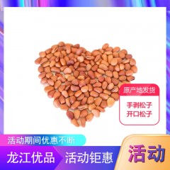 【特惠商品】虎林市特产 佳在东北 东方红炭烤松子 250g 手剥大颗粒开口松子 包邮