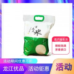 【特惠商品】桦川特产 两岸绿洲长粒香米5Kg 颗粒饱满，芳香爽口 包邮